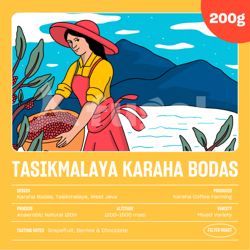 

Biji Kopi Arabika Tasikmalaya Karaha Bodas Anaerobic Natural (200 gram) Specialty Coffee