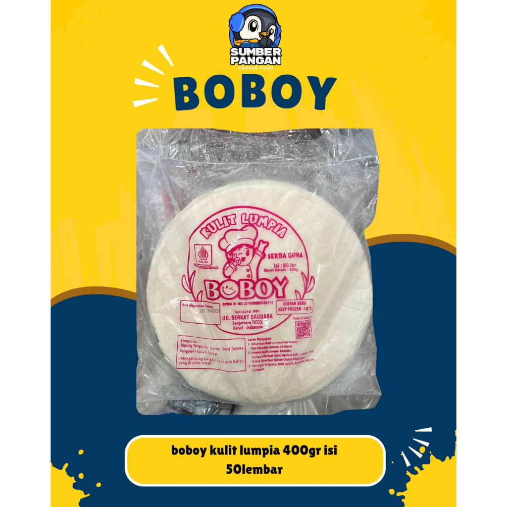 

Boboy Kulit Lumpia Serba Guna Isi 50lmbr