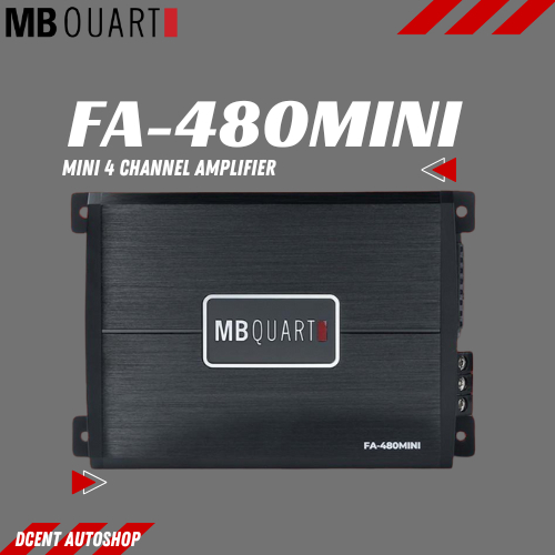 Power Amplifier MB QUART FA-480MINI - Power Amplifier 4 Channel - Power Amplifier 100% Original