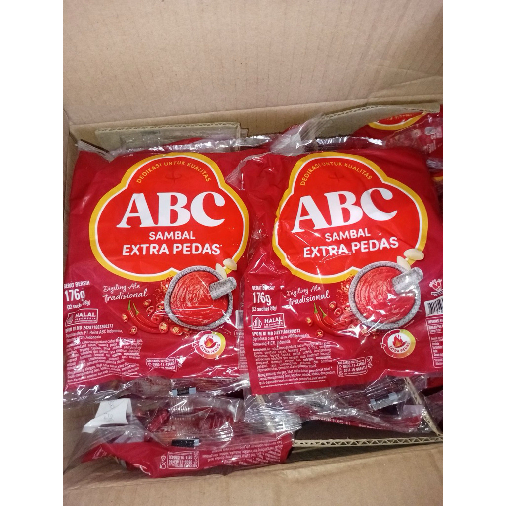 

Saus ABC sachet Xtra pedas isi 22sachet