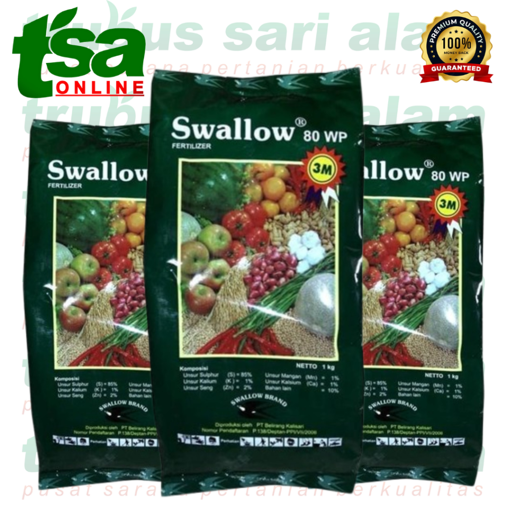 Pupuk Swallow 80WP Obat Pelindung Tanaman Fertilizer SWALLOW 80WP