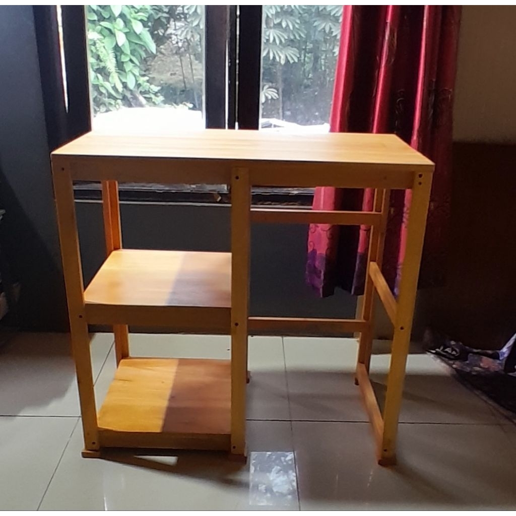 MEJA DAPUR ESTETIK, MEJA DAPUR PORTABLE ,RAK GALON DAN DISPENSER