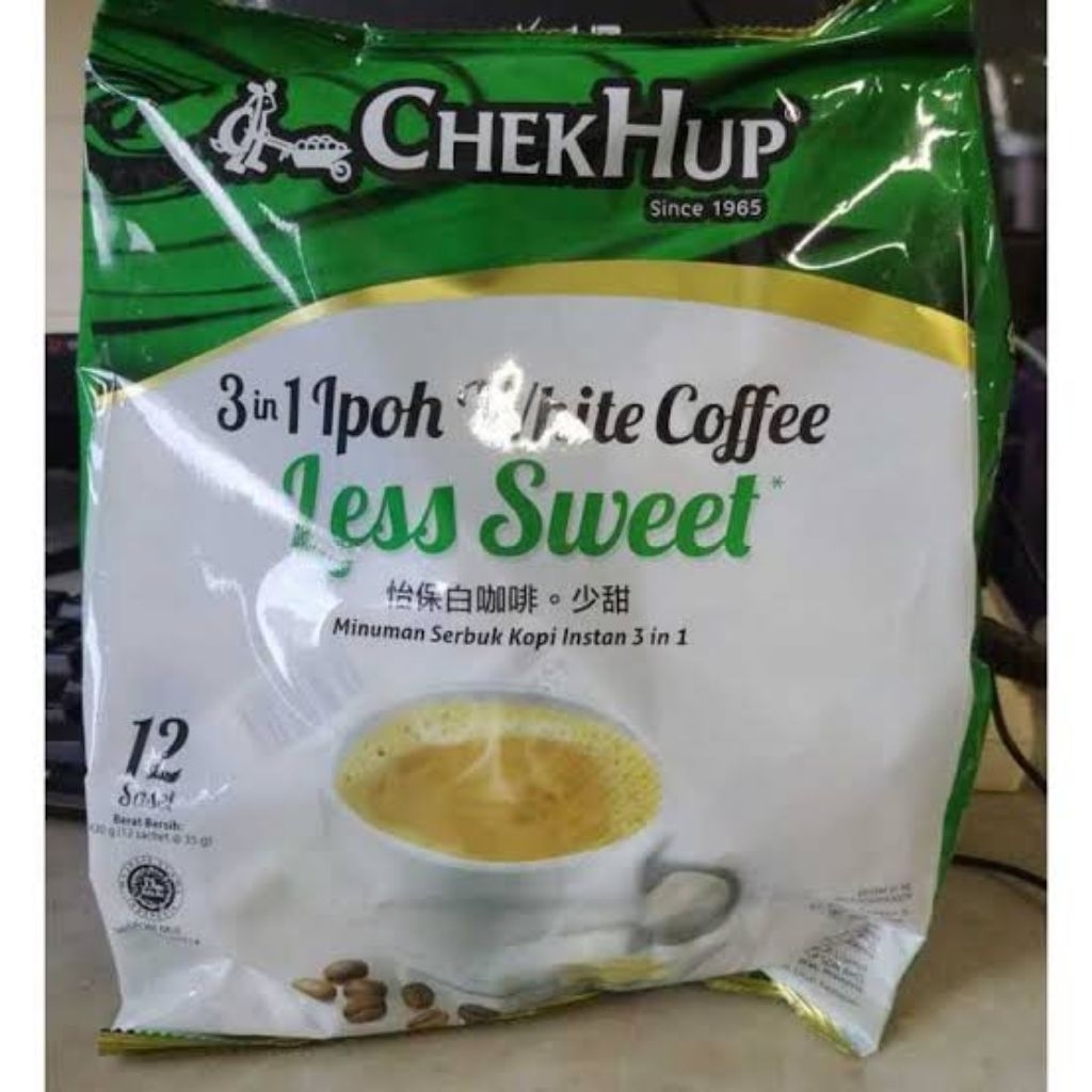 

CHEK HUP 3in1 Ipoh White Coffee Less Sweet [35 g x 12 Sachet]