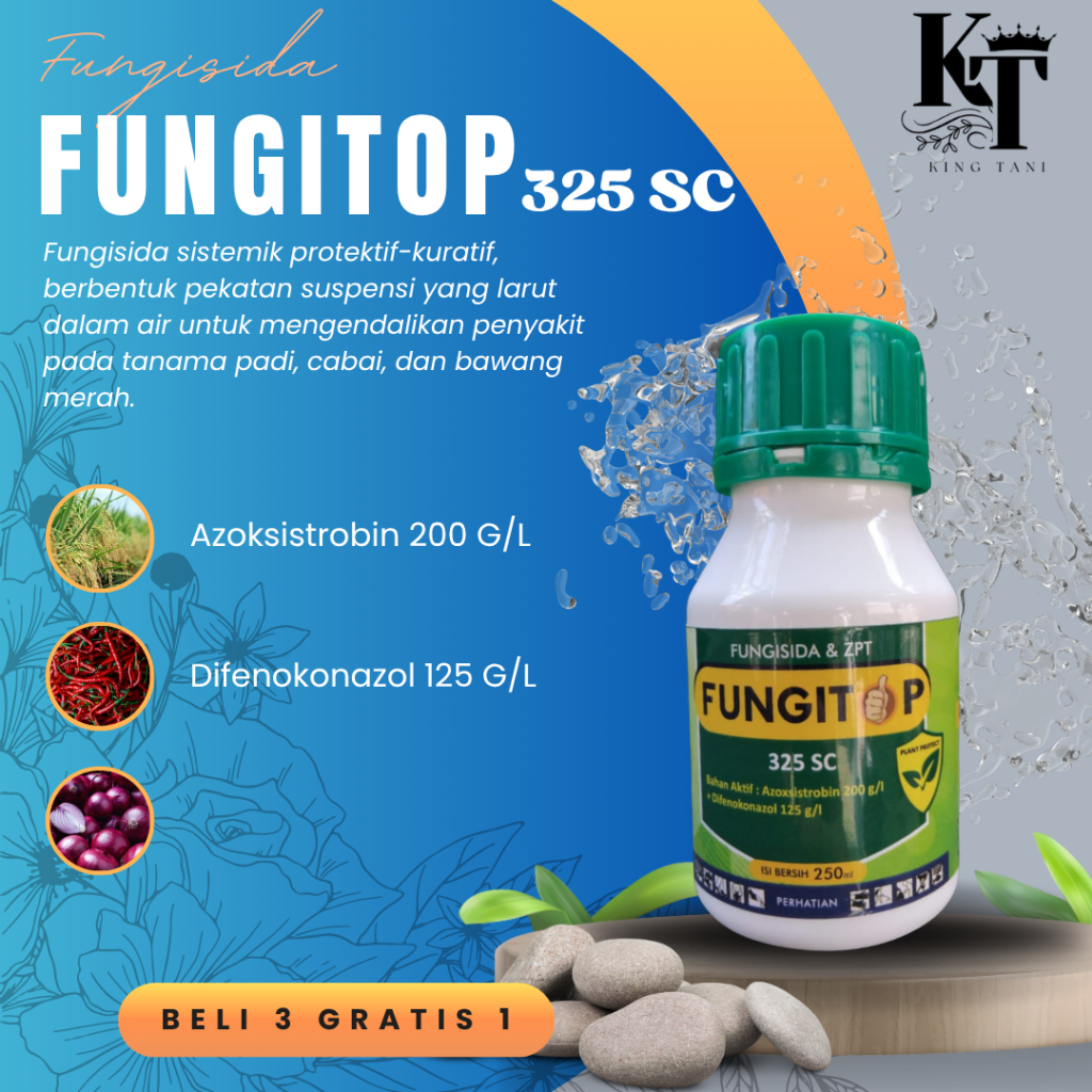 Fungisida Fungitop 325sc/ 250ml/ beli 3gratis1
