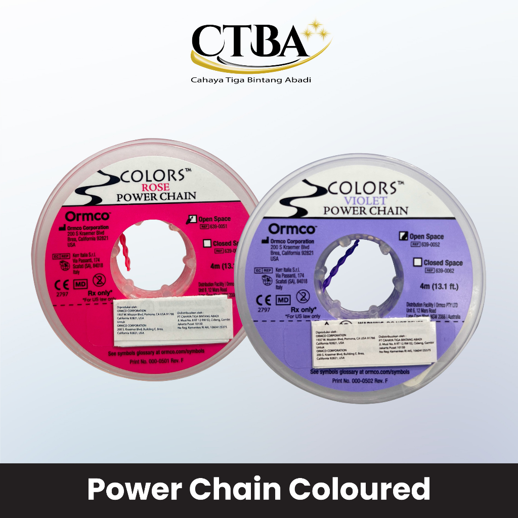 ORMCO Power Chain Colors
