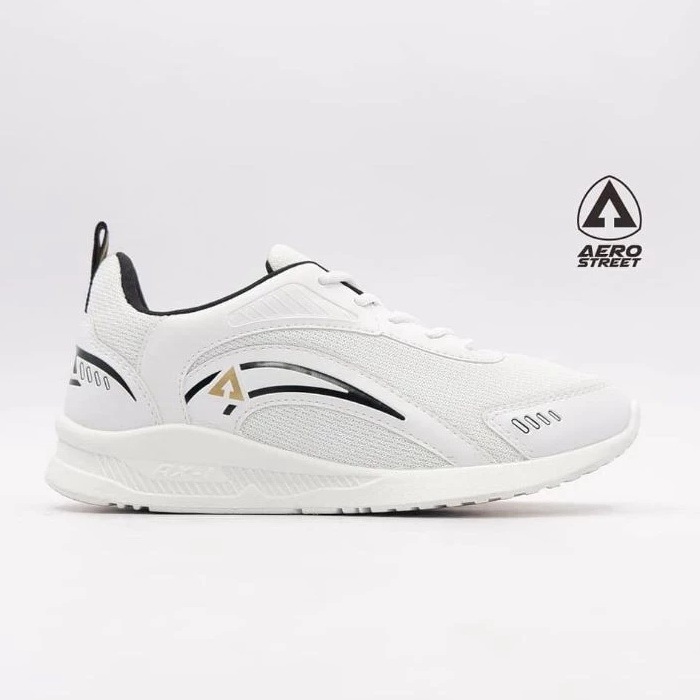 Aerostreet Leopard Putih Sepatu Sneakers Casual Sport Sekolah Pria Wanita Size 41