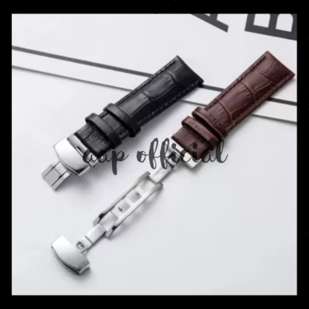 Tali Jam Strap Leather 18mm 20mm 22mm 24mm Learher Strap