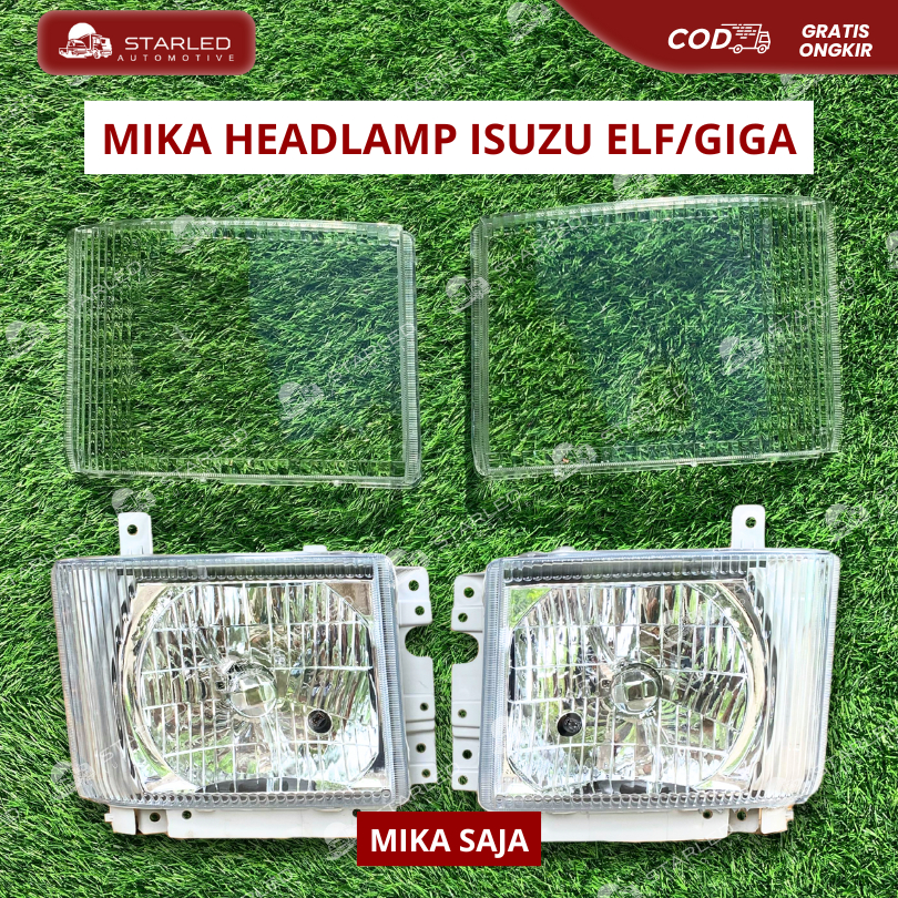 MIKA ISUZU GIGA ORIGINAL MIKA LAMPU DEPAN ISUZU GIGA ELF NMR 71 NMR 81 MIKA HEADLAMP ISUZU