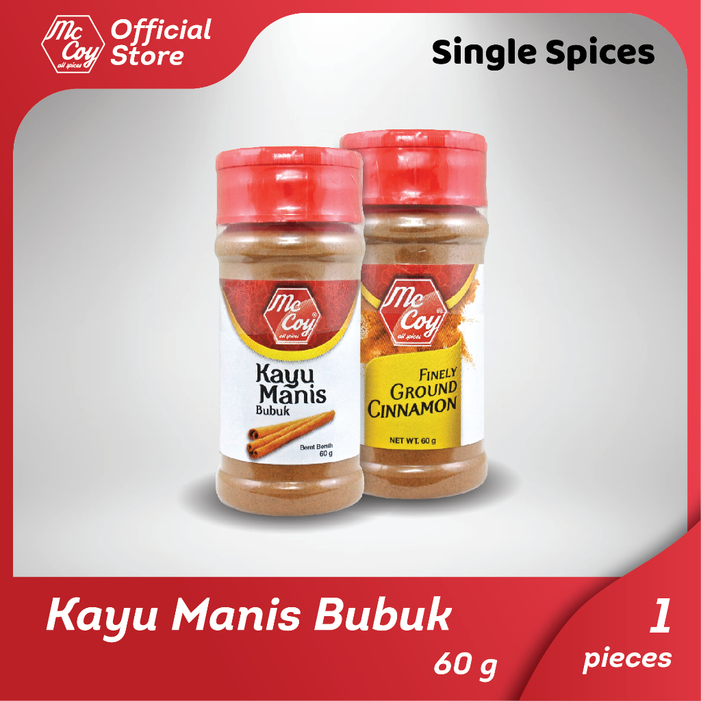 

McCoy Kayu Manis Bubuk – Aroma Manis Pedas Alami | Untuk Masakan & Kue