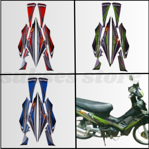 Striping Stiker Honda Supra X 125 D 2010 List Body Standart Motor Honda Supra X 125 D 2010
