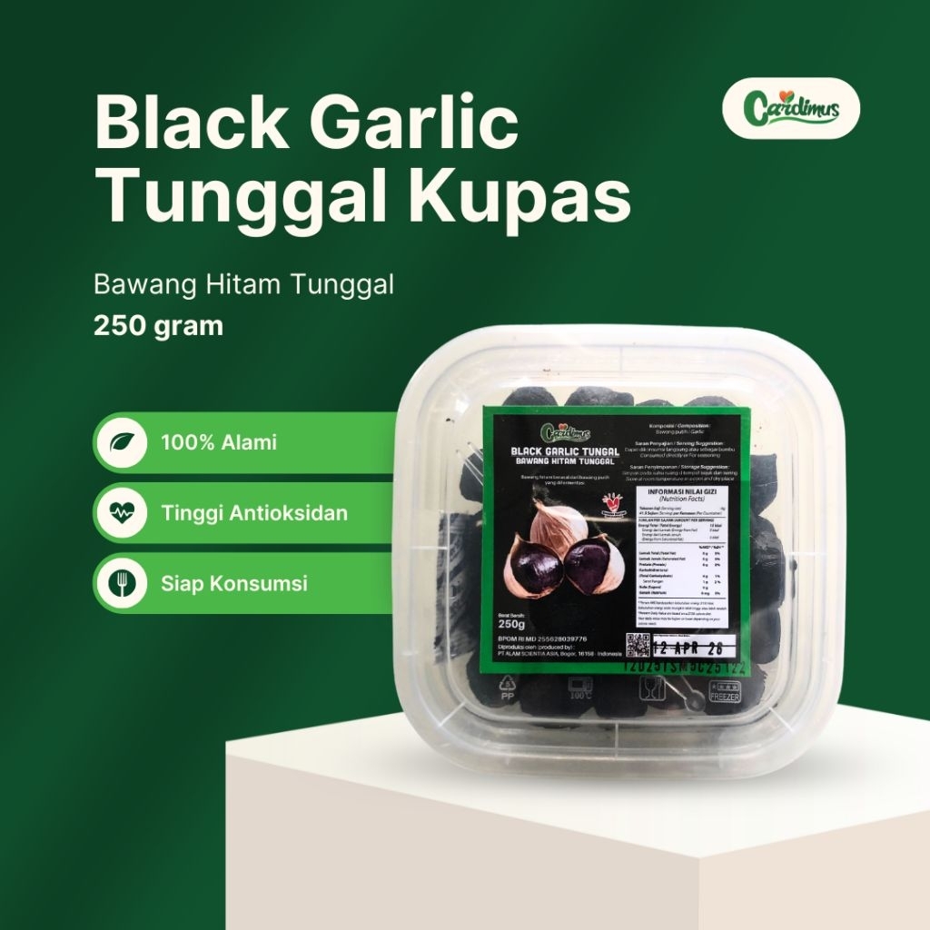 

Black Garlic Kupas 250gr