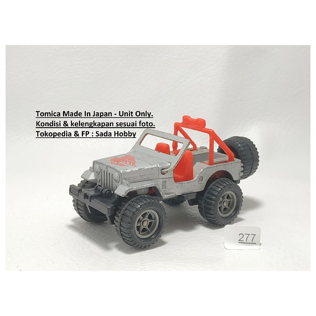 Vintage Tomica No 2 Mitsubishi Jeep H-J58 Silver Japan Loose