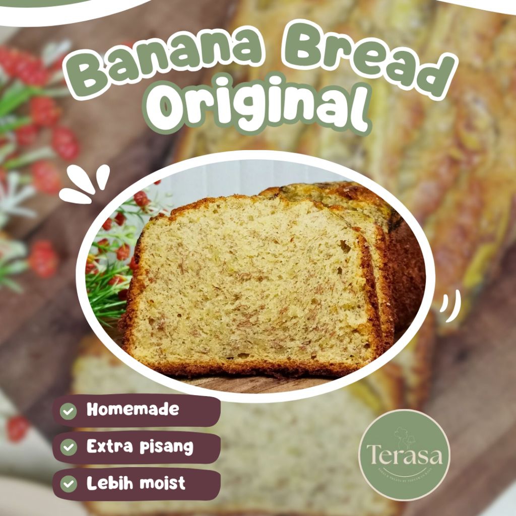 

Banana Bread Banana Cake Roti Pisang Original | Terasa By Tertawan Rasa
