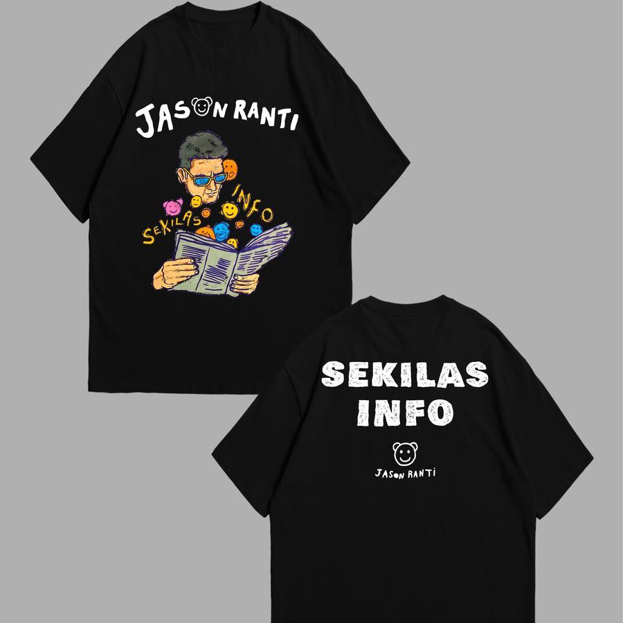 JASON RANTI - PERUT KOSONG MANA MEMPAN DI KASIH PUISI TSHIRT HITAM / KAOS BAND JASON RANTI / JASON R
