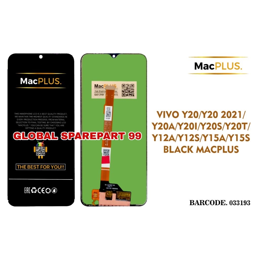 LCD VIVO Y20 / VIVO Y20 2021 / VIVO Y20A / VIVO Y20I / VIVO Y20S / VIVO Y20T / VIVO Y12A / VIVO Y12S