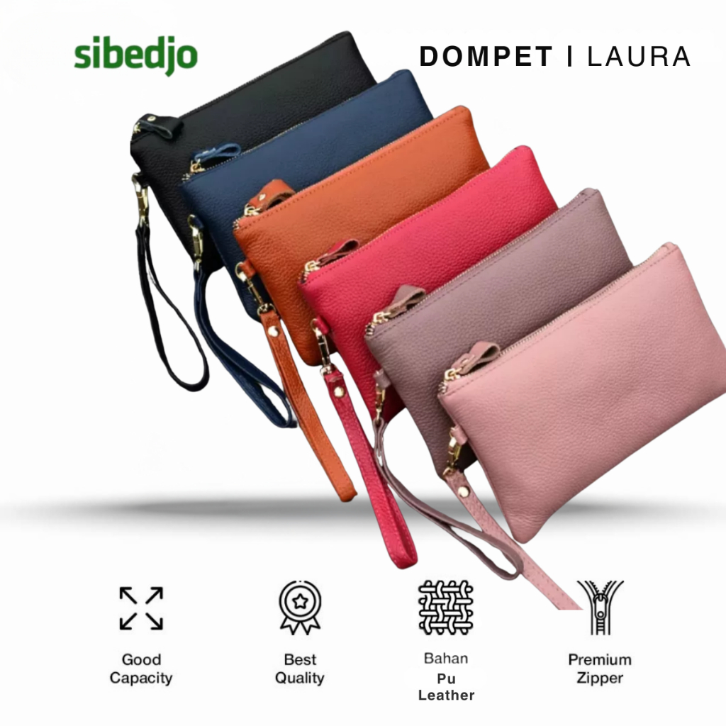 Dompet Wanita Pouch Laura - Dompet Hp Dan Uang Pouch Laura