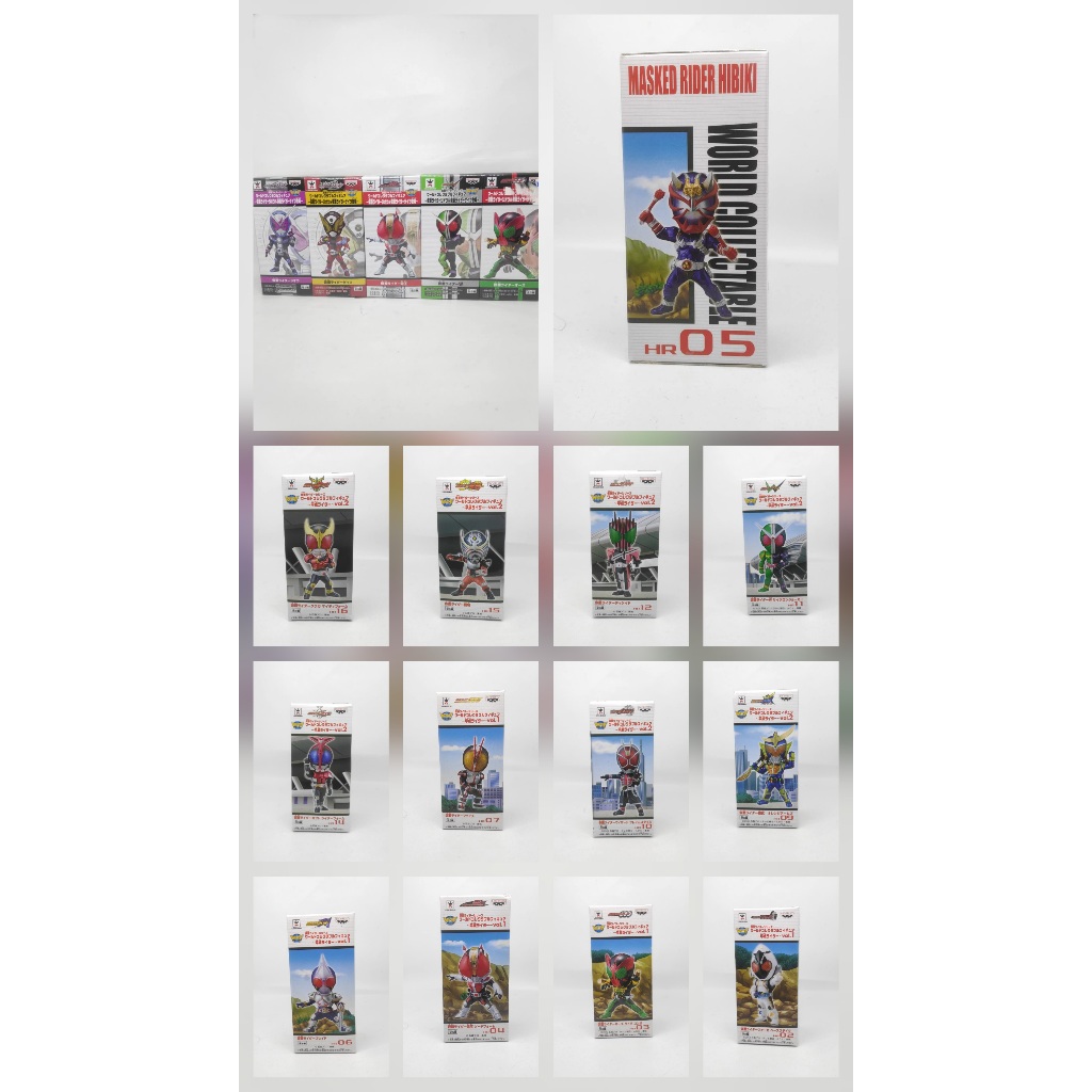 [ ori ] WCF world collectiable figure kamen rider kuuga agito ryuki kabuto decade w heisei reiwa 1 b