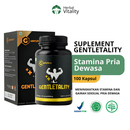 GENTLETALITY - Kapsul Herbal Penambah Stamina & Vitalitas Pria terbaik