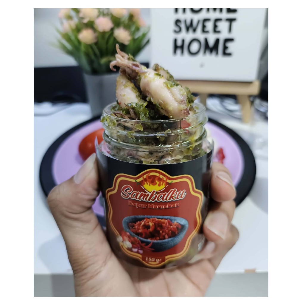 

Dapur Momchant - Sambal Cumi Cabe Ijo isi 200 gram Sambal Instan