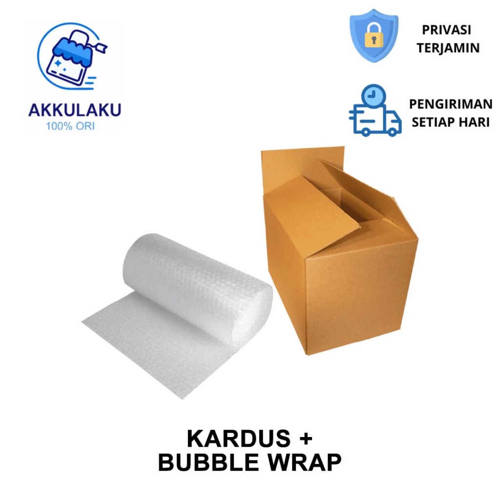 

Tambahan Bubble Khusus Dan Packing Kardus (Extra Safety)