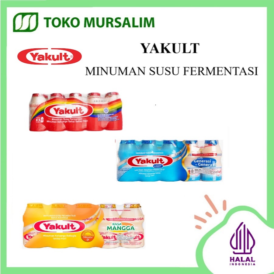 

Yakult Minuman Susu Fermentasi-Yakult Original-Yakult Light-Yakult Mangga-Yakult Gula Lebih Rendah/Lebih Sedikit-Minuman Kesehatan Keluarga Bahagia Setiap Hari