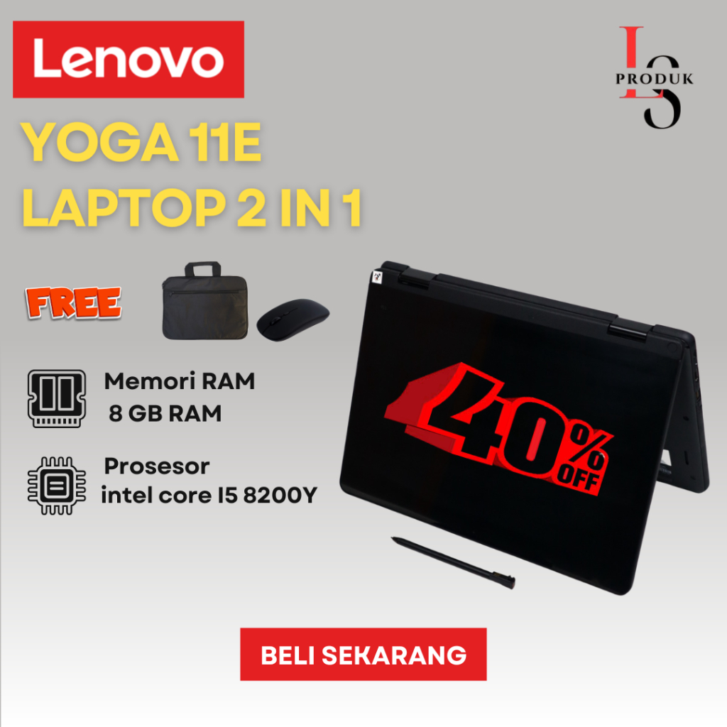 Laptop Tablet 2IN1 Lenovo Thinkpad YOGA 11E intel core i5 8200Y, Ram 8Gb, NVMe 1Tb