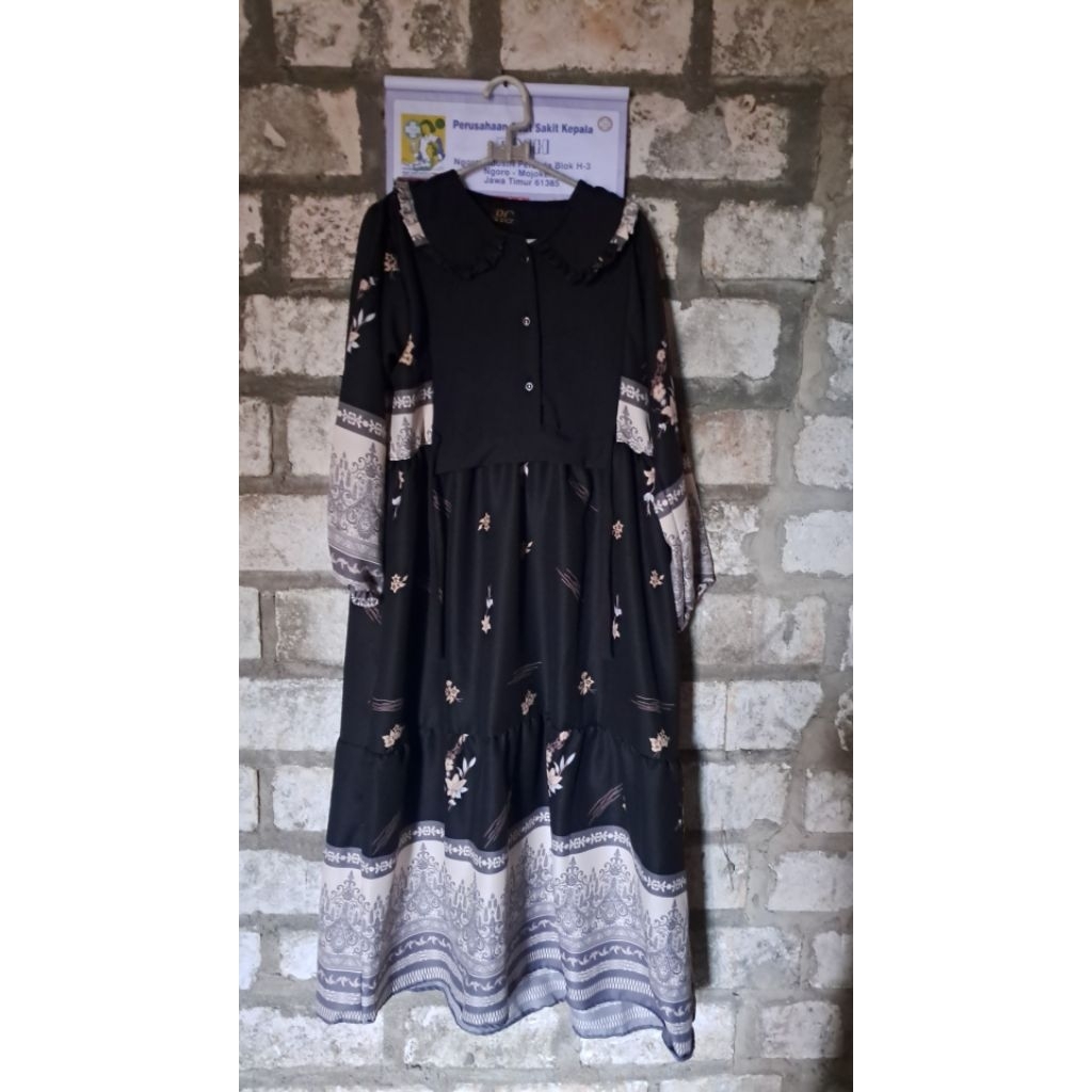 Gamis Midi Hitam reject