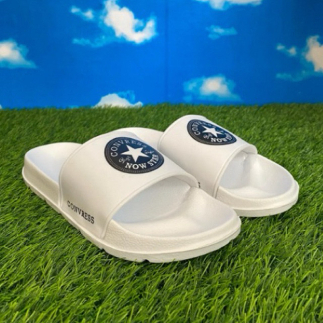 Sandal Slip On Unisex Distro Converse Original Store White Color ALL STAR