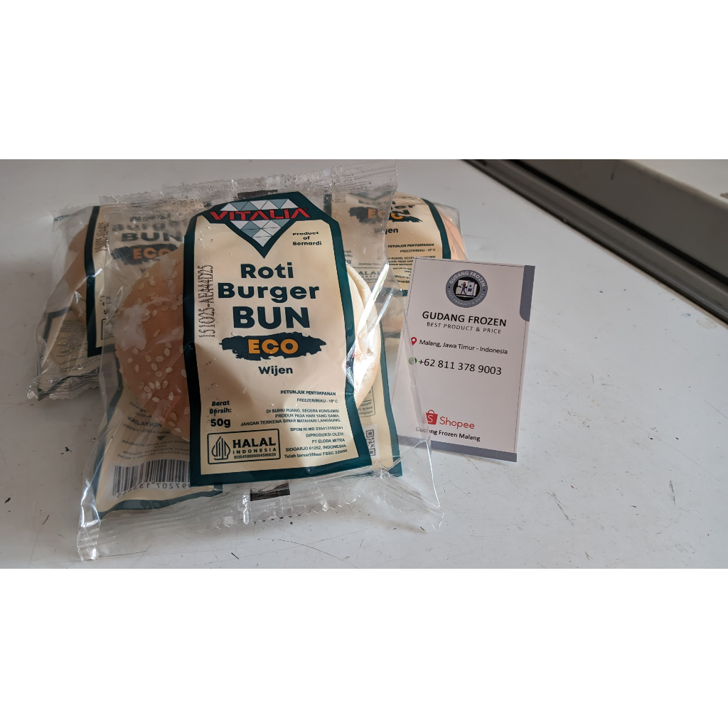 

Vitalia Roti Burger Bun Wijen Kemasan Ekonomis