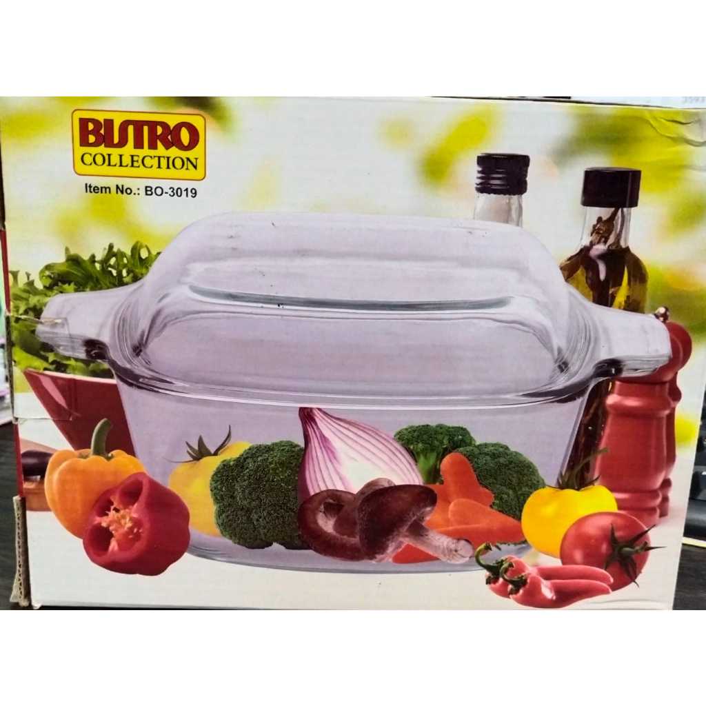 BORKAM KACA + TUTUP TEBAL BISTRO 1.5 LT / BO - 3019