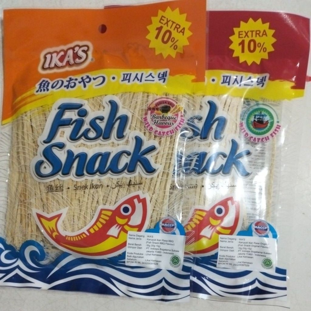 

IKA'S FISH SNACK EXTRA 10% Berat Bersih 55 gram