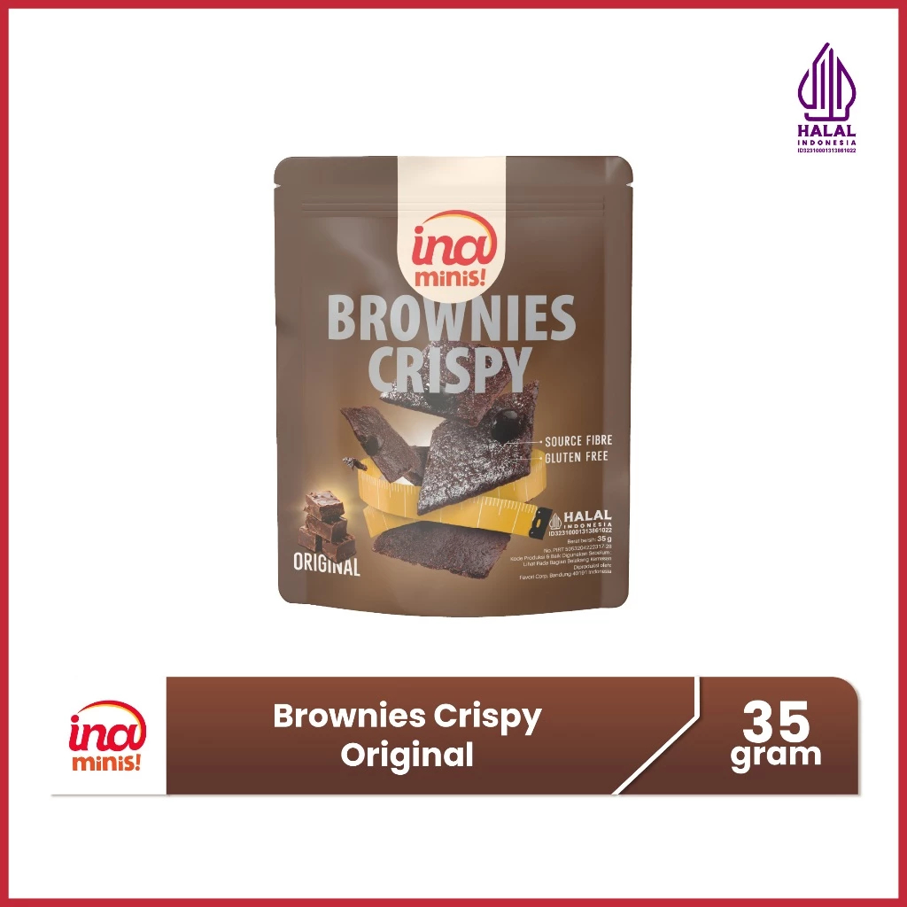 

Ina Minis Gluten Free Brownies Crispy Original by Ina Cookies TERBARU