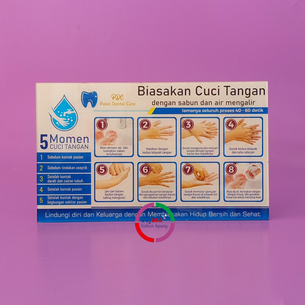 

Custom Akrilik Cara Mencuci Tangan Dengan Sabun Dan Air Mengalir Versi Nakes | Petunjuk Cuci Tangan