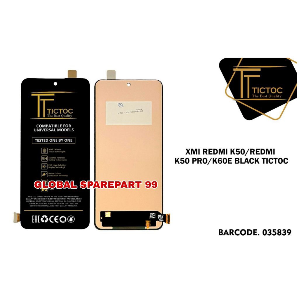 LCD XIAOMI REDMI K50 / REDMI K50 PRO / REDMI K60E TICTOC