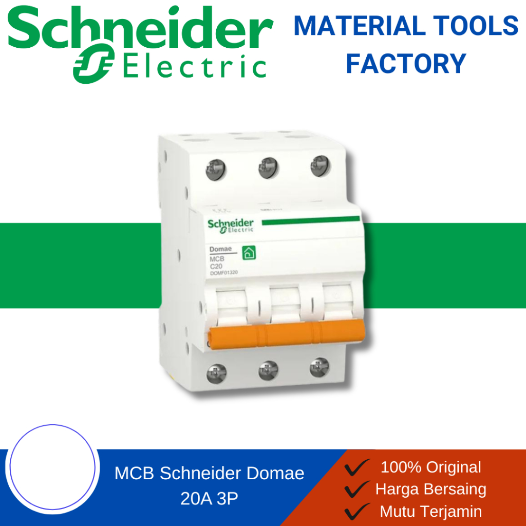 MCB - MCB Schneider - MCB 2 Phase - MCB Schneider 3 Phase Domae 20A