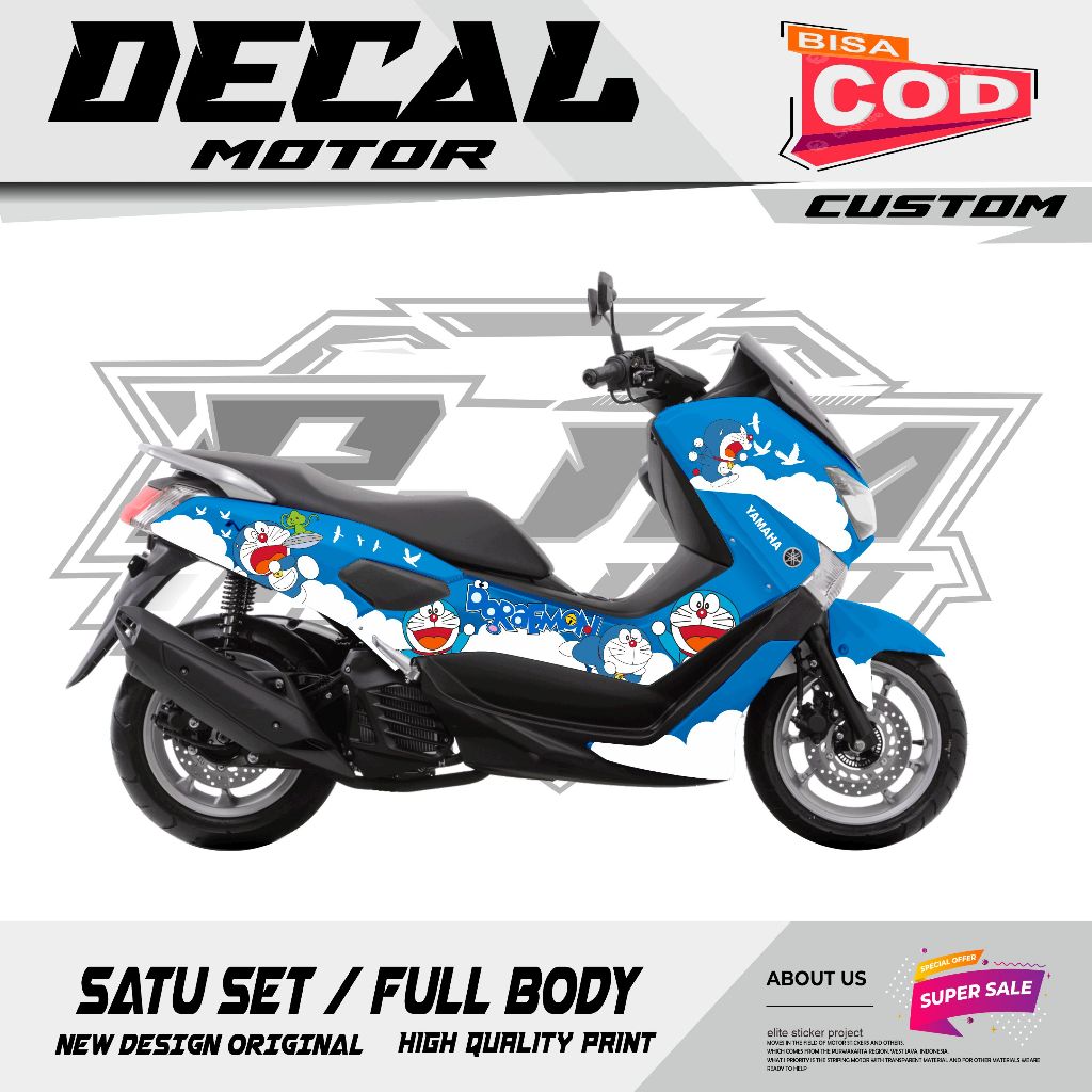 Decal Stiker Nmax Old Fullbody 2015 2016 2017 2018 2019 Terlaris - Decal Sticker Nmax Old
