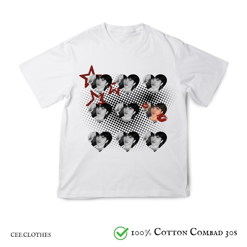 Kaos Mark lee, kaos kpop NCT, katun combed 30s