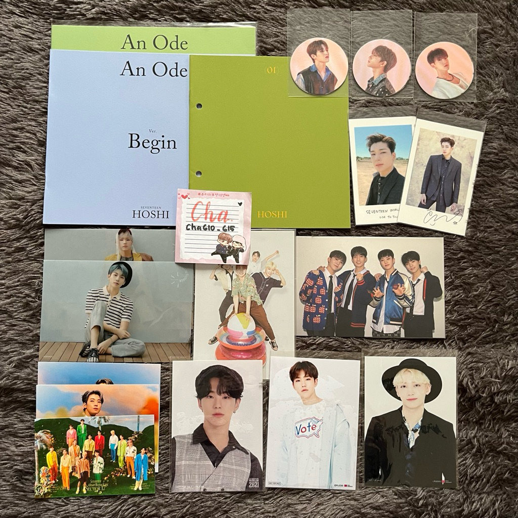 [CLEARANCE SALE] PC PHOTOCARD POSTCARD KIHNO KIT SECTOR 17 WONWOO,  POLA OTY ODE TO YOU, FALLIN FLOW