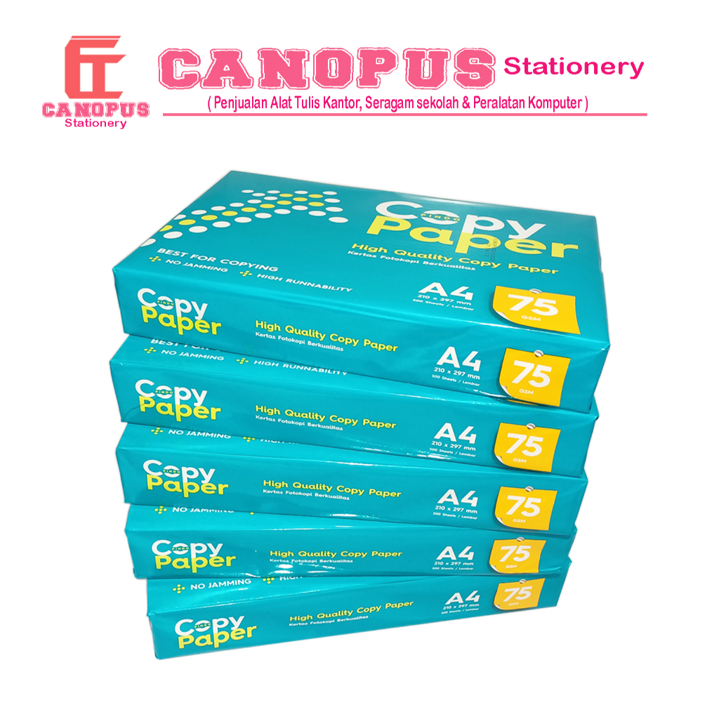 

Kertas HVS A4 75 GSM Copy Paper - Kertas Foto Copy A4 75gsm Copy Paper