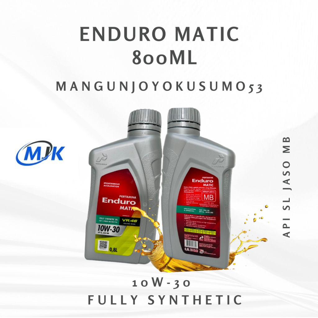 OLI PELUMAS MOTOR MATIC ENDURO MATIC PERTAMINA OLI MOTOR ENDURO MATIC 800ML