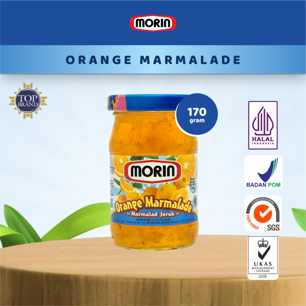 

Morin Selai Orange Marmalade - All Size 170 gr 330 gr - Selai Buah Marmalad Jeruk