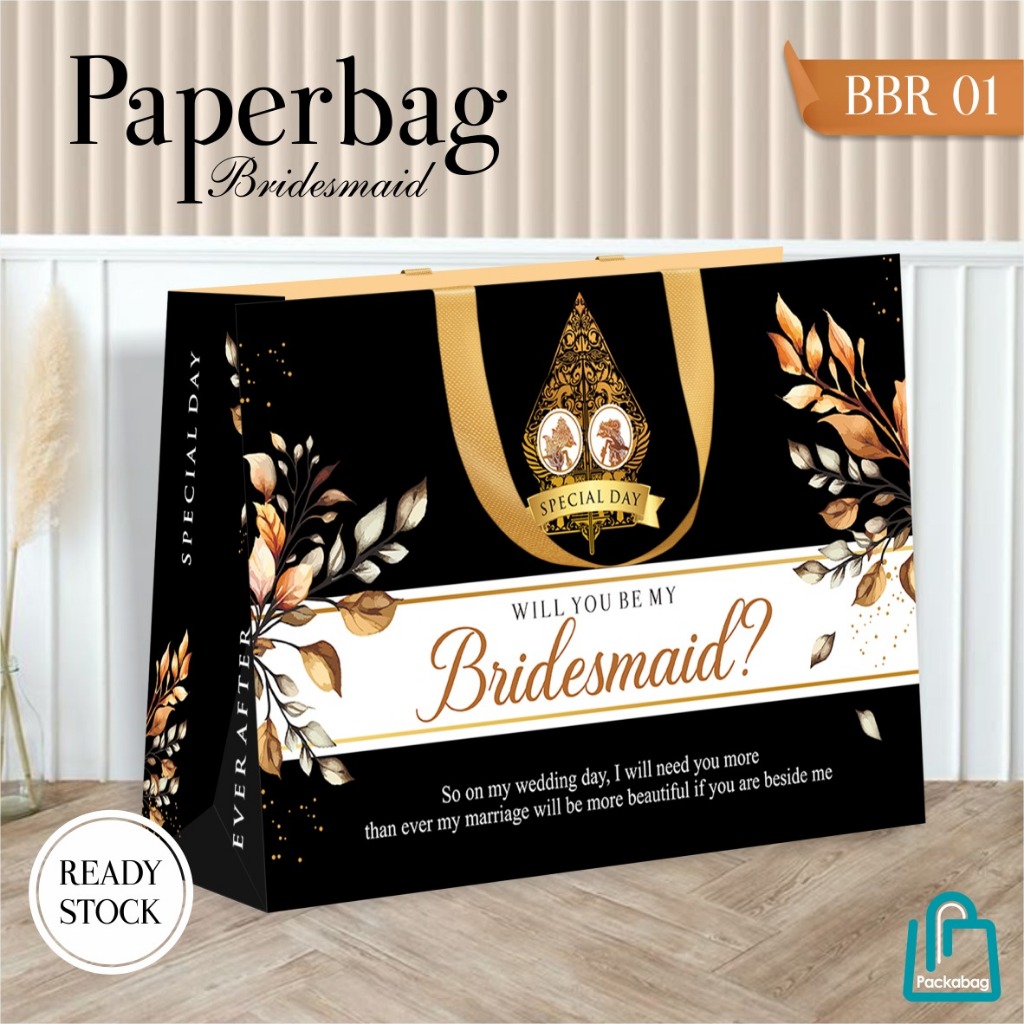

PAPER BAG SOUVENIR PERNIKAHAN – PAPERBAG TAS BRIDESMAID CANTIK BBR – HAMPERS AESTHETIC – READY STOCK