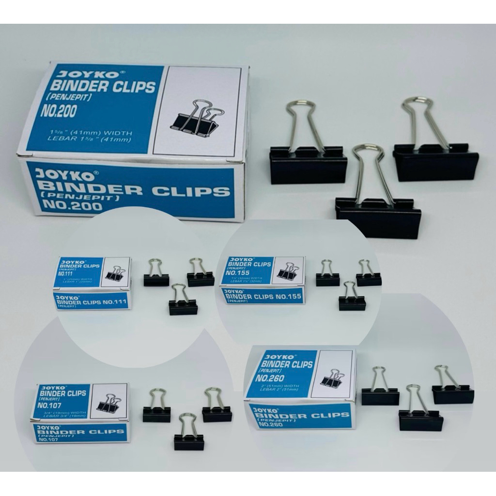 

Binder Clips Joyko No. 200 / 111 / 155 / 260 / 107