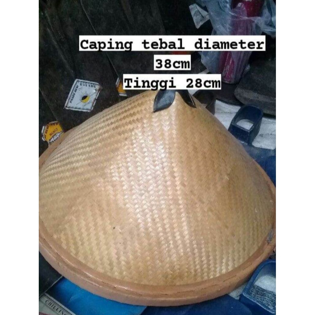 caping petani/Caping petani jawa/Caping bambu/Caping bambu lebar/Caping petani bambu lebar/Topi capi