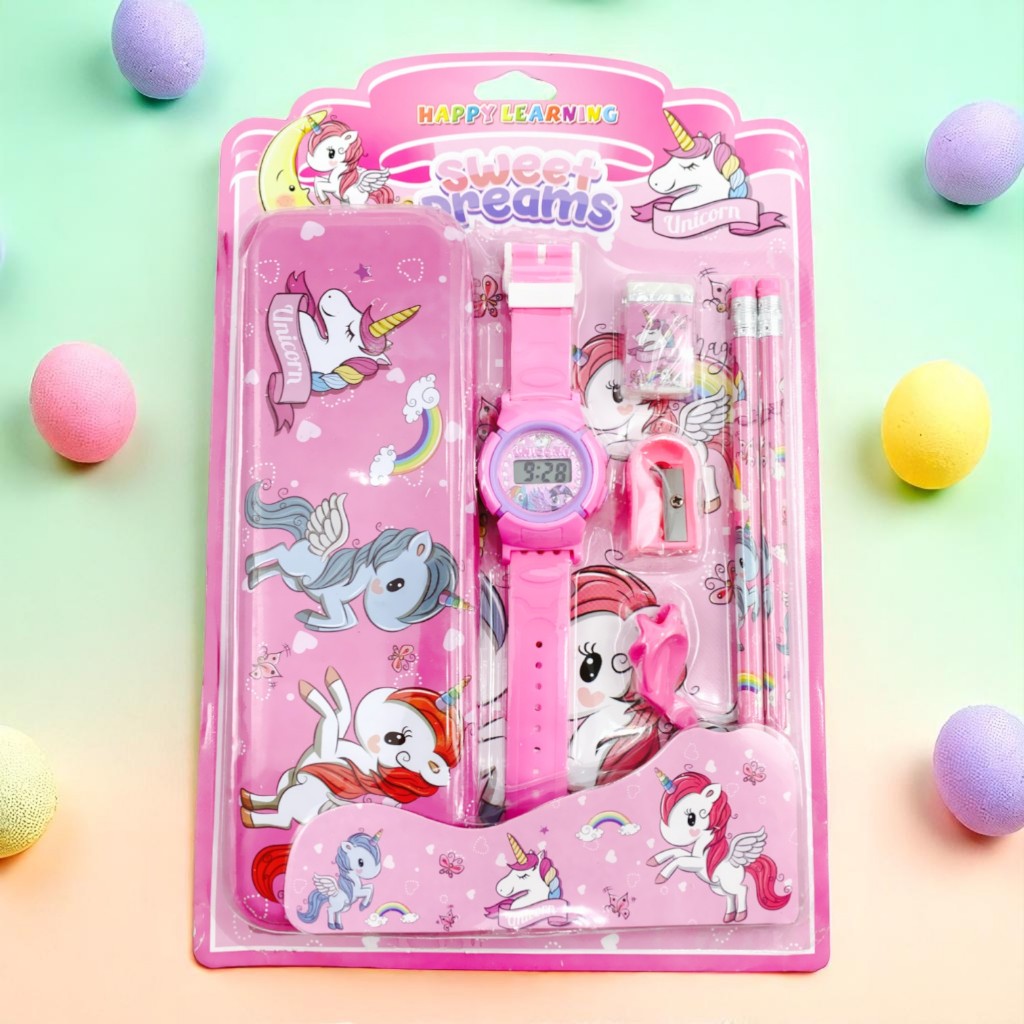 

Paket Student Set Alat Tulis Sekolah Karakter Kuromi Cinamonrol My Melody Labubu 6 In 1