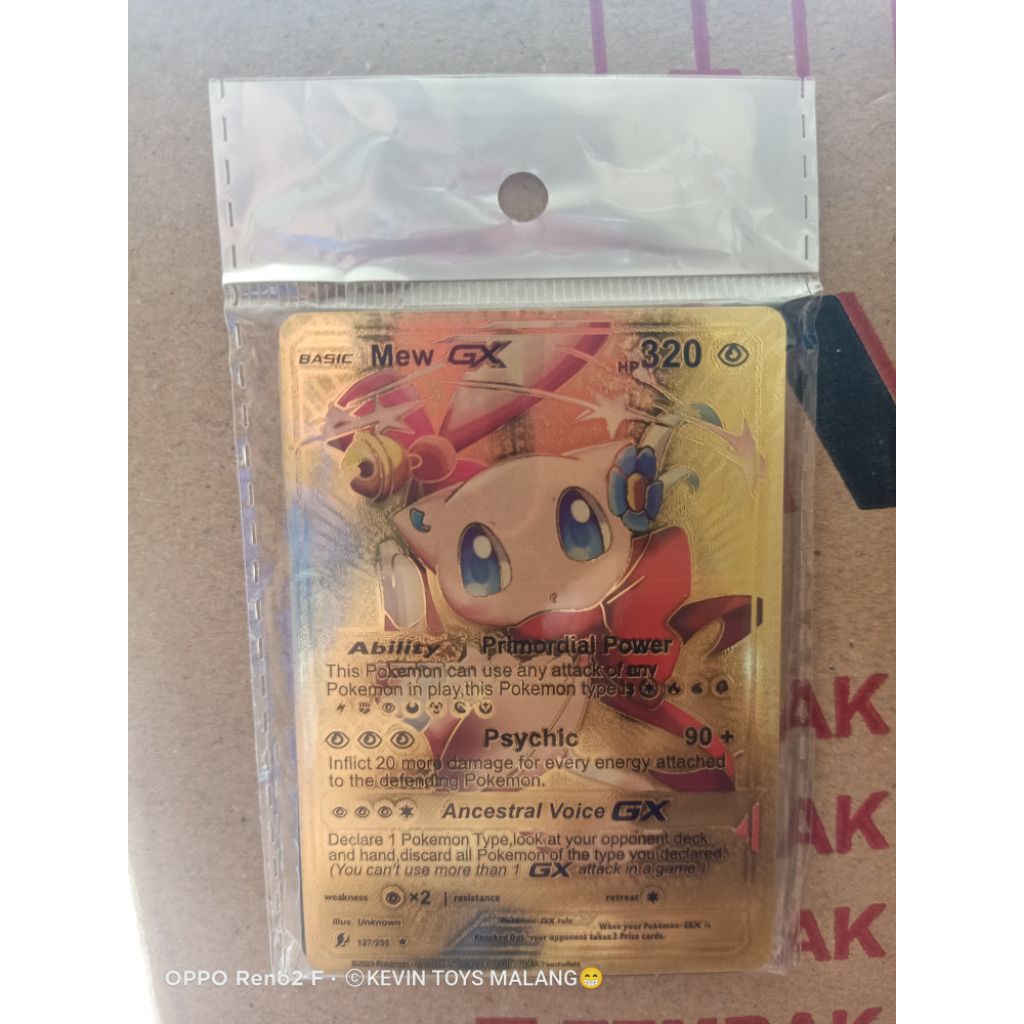 MAINAN KARTU EMAS POKEMON DAPAT 7 LEMBAR / CARD GOLD TOYS POKEMON