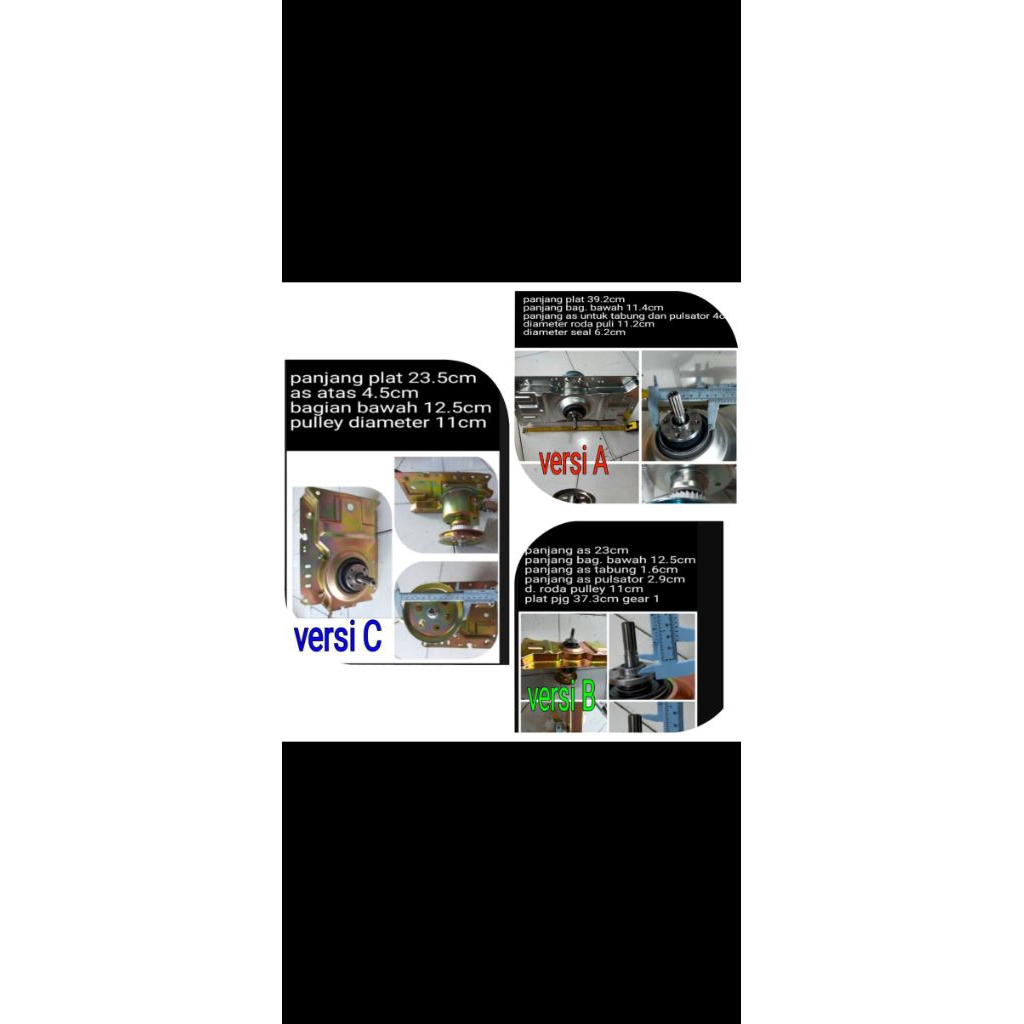 Gearbox gear box clutch girbox girbok mesin cuci polytron PAW-7009  paw 7009 paw7009