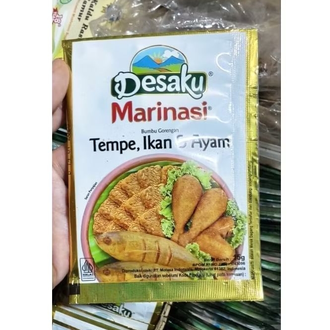 

Desaku bumbu marinasi tempe ayam ikan 1/2renceng 1renceng