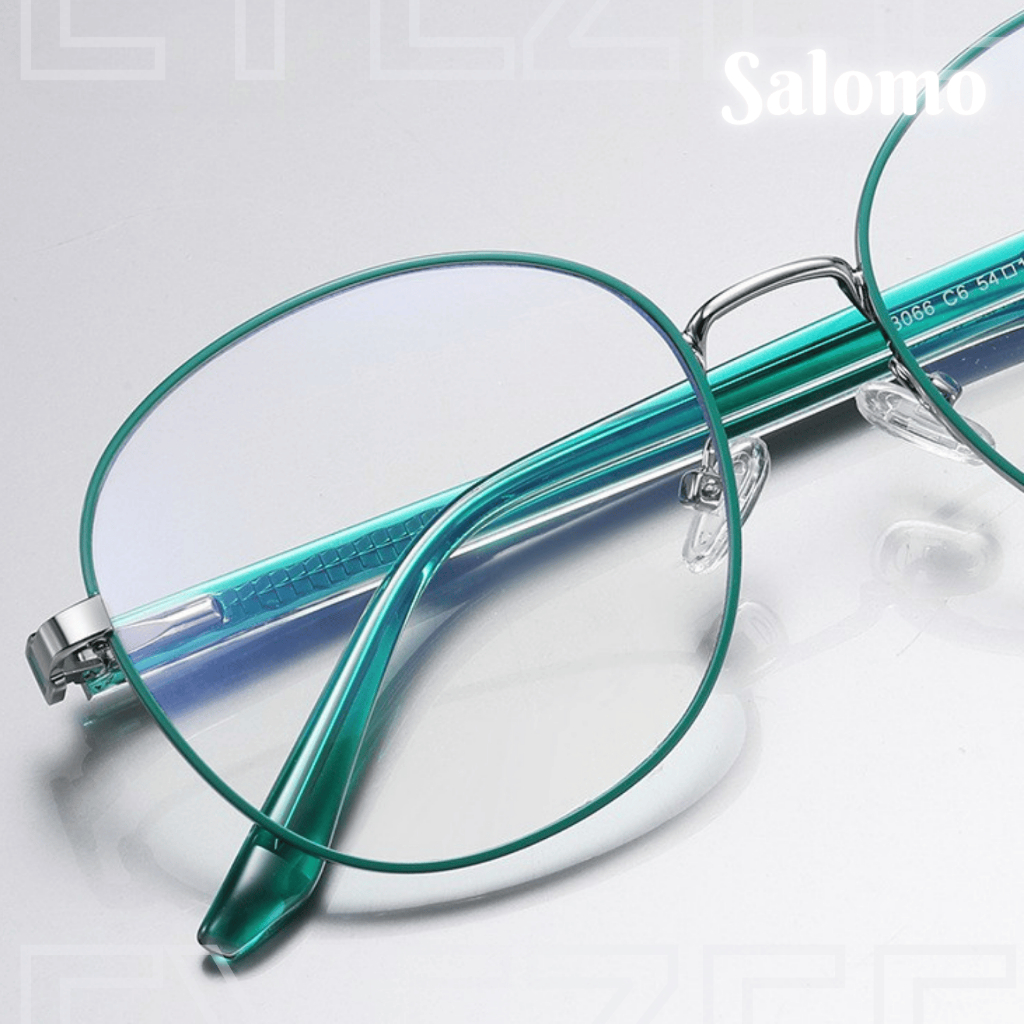 Kacamata Metal Minus Bulat Engsel Pegas Muka Kecil Medium Pria Wanita Medan MORIARTY - SALOMO