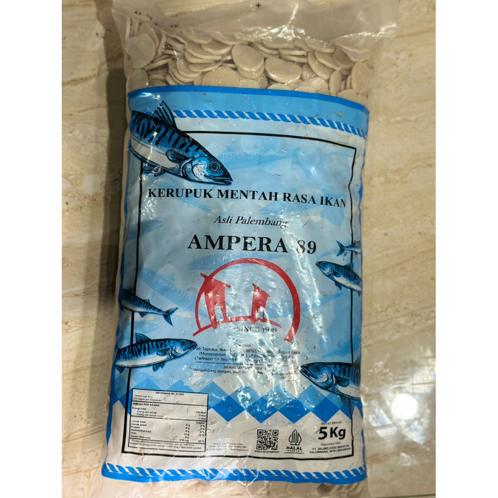 

[1kg] kerupuk mentah kemplang asli palembang 250gr - 1kg